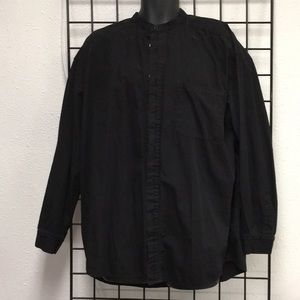 Mosa Large Collarless Dress shirt